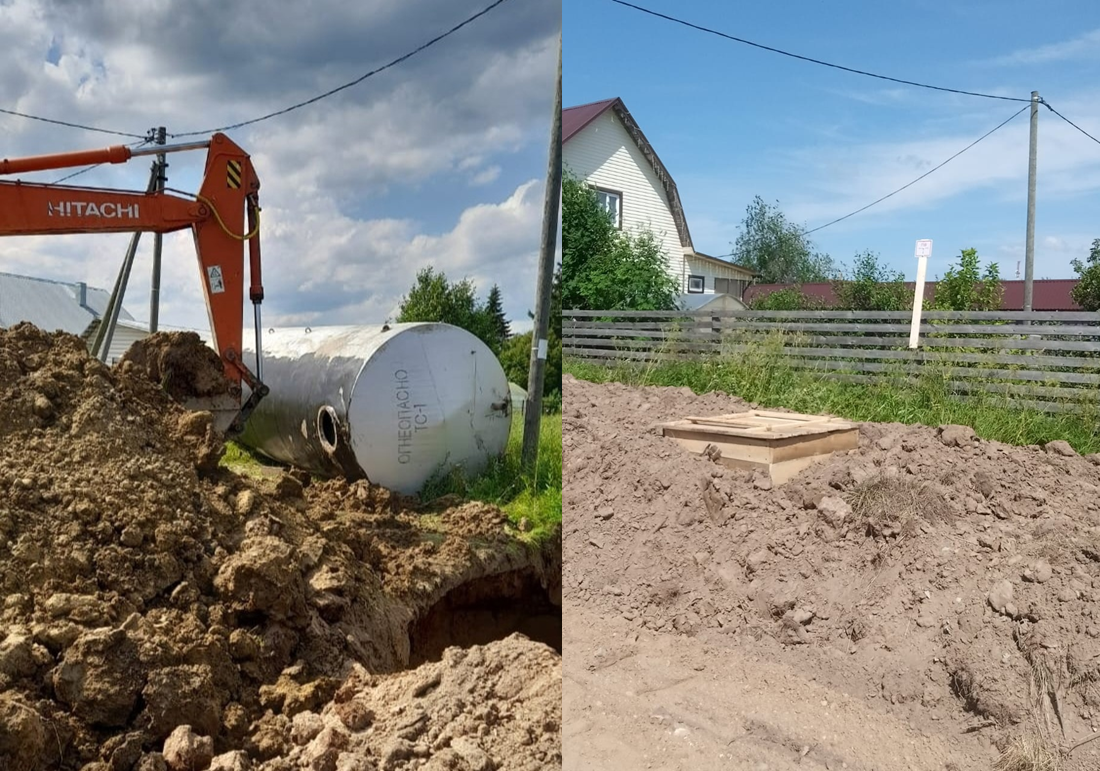 Обустройство пожарных водоемов.