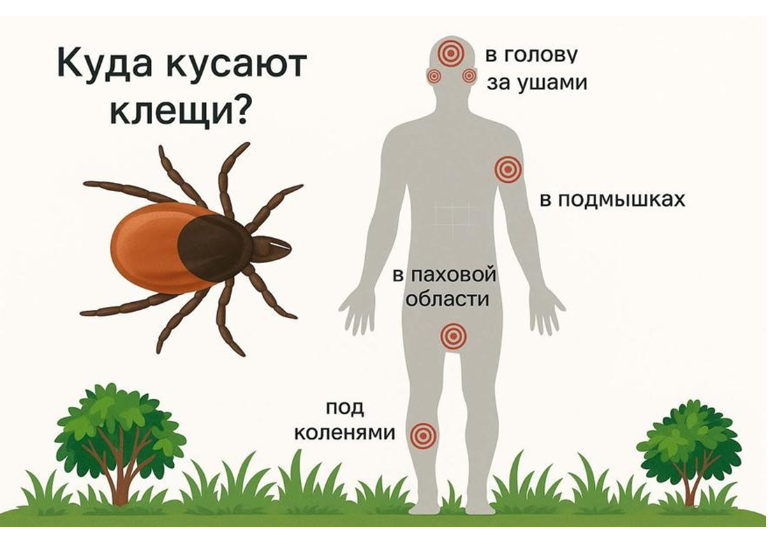 Как атакуют клещи: где поджидают, когда выходят и как защититься.