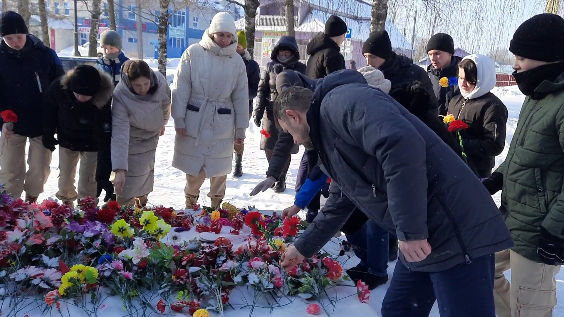 Митинг посвященный участникам боевых действий..