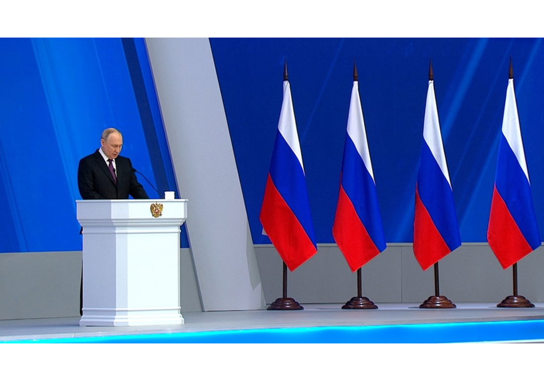 Сегодня Владимир Путин выступил перед Федеральным собранием..