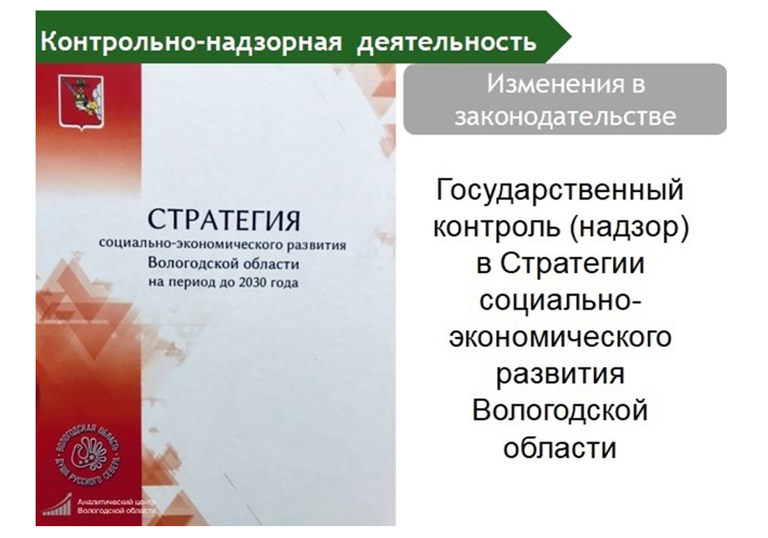 Концепция совершенствования регионального государственного контроля (надзора) нашла отражение в Стратегии социально-экономического развития области.