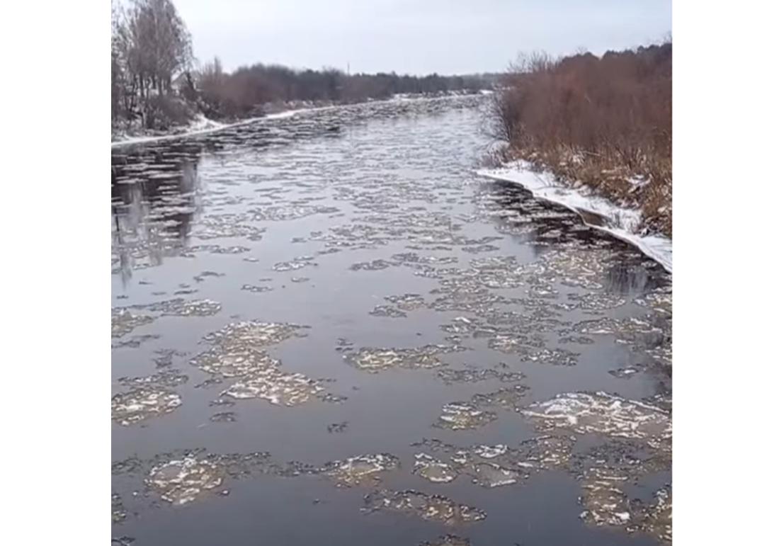 Верховажье. Река Вага. Ноябрь..