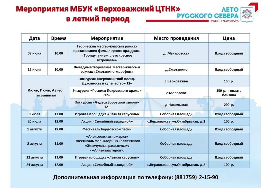 Уважаемые верховажане и гости округа, обратите внимание!.
